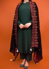 Punkh - Embroidered velvet shawl