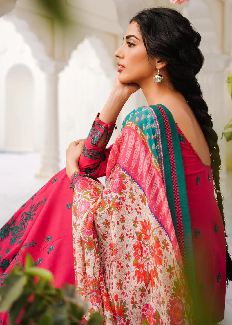 Zara shahjahan - Lawn Embroidered 3pc
