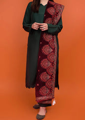 Punkh - embroidered velvet shawl