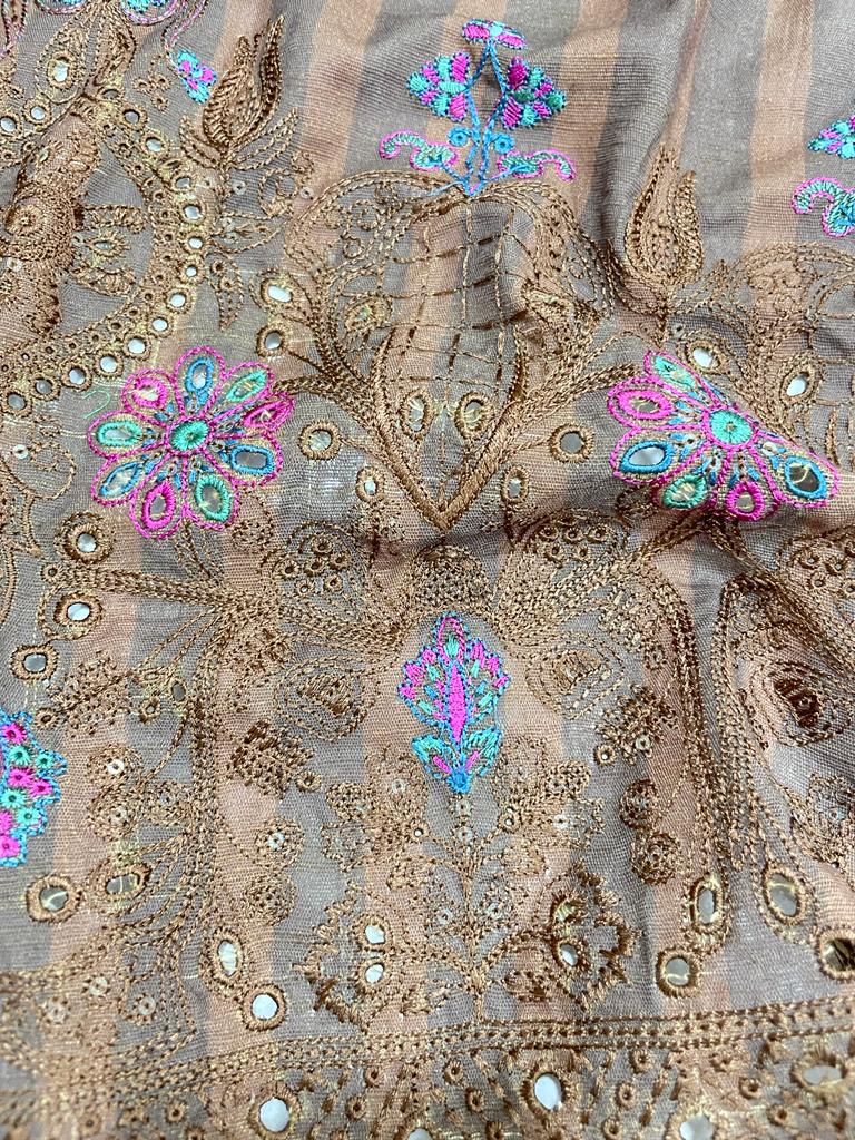 Wareesha chikankari khaddar 3pc