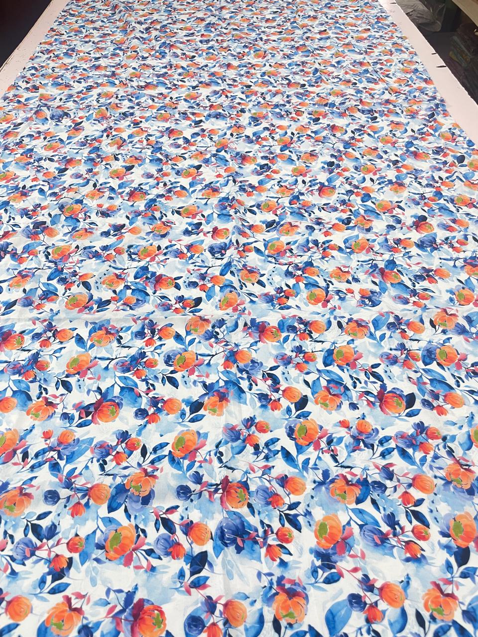 Printed Lawn 2pc - Blue