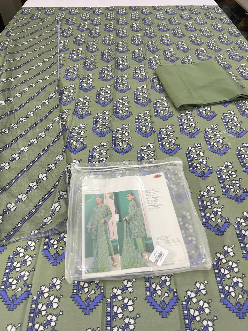 Khaadi printed lawn 3pc