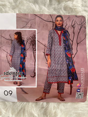 Printed khaddar 3pc