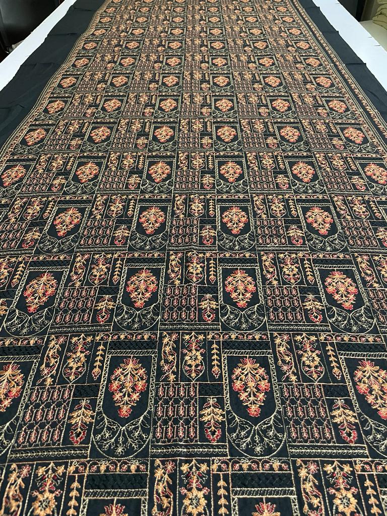 Winter Karandi Embroroidered Shawl