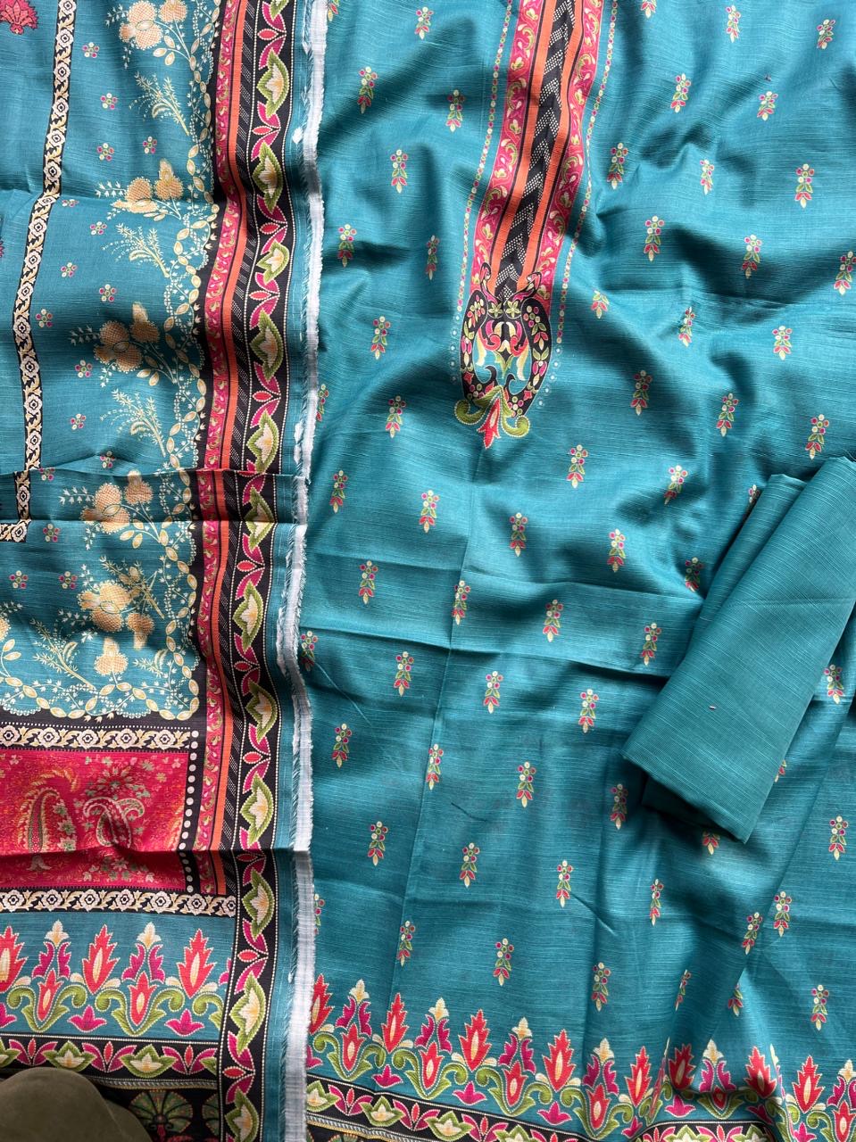 Printed khaddar 3pc