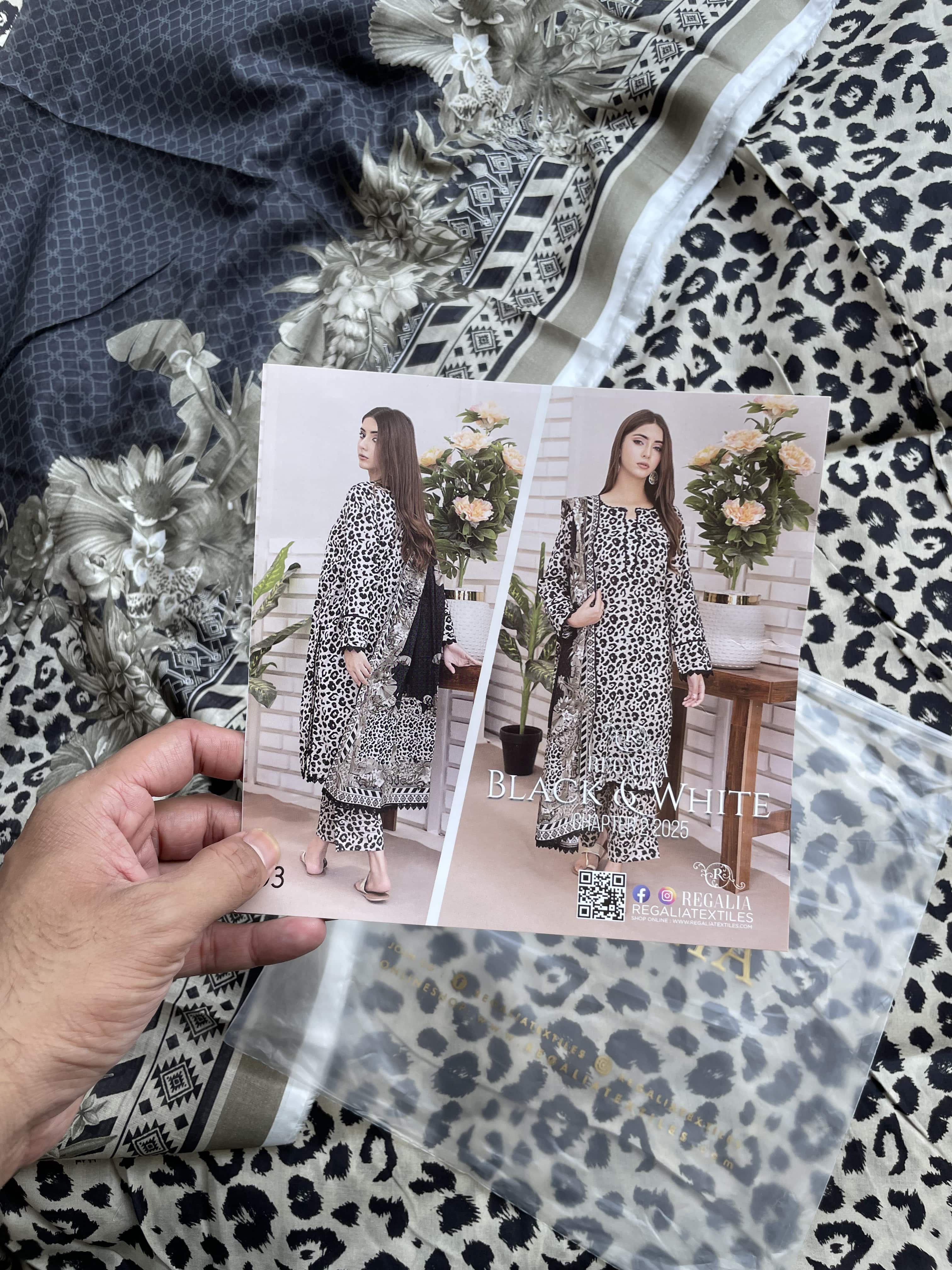 All over printed lawn 3pc