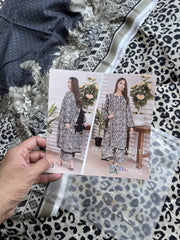 All over printed lawn 3pc