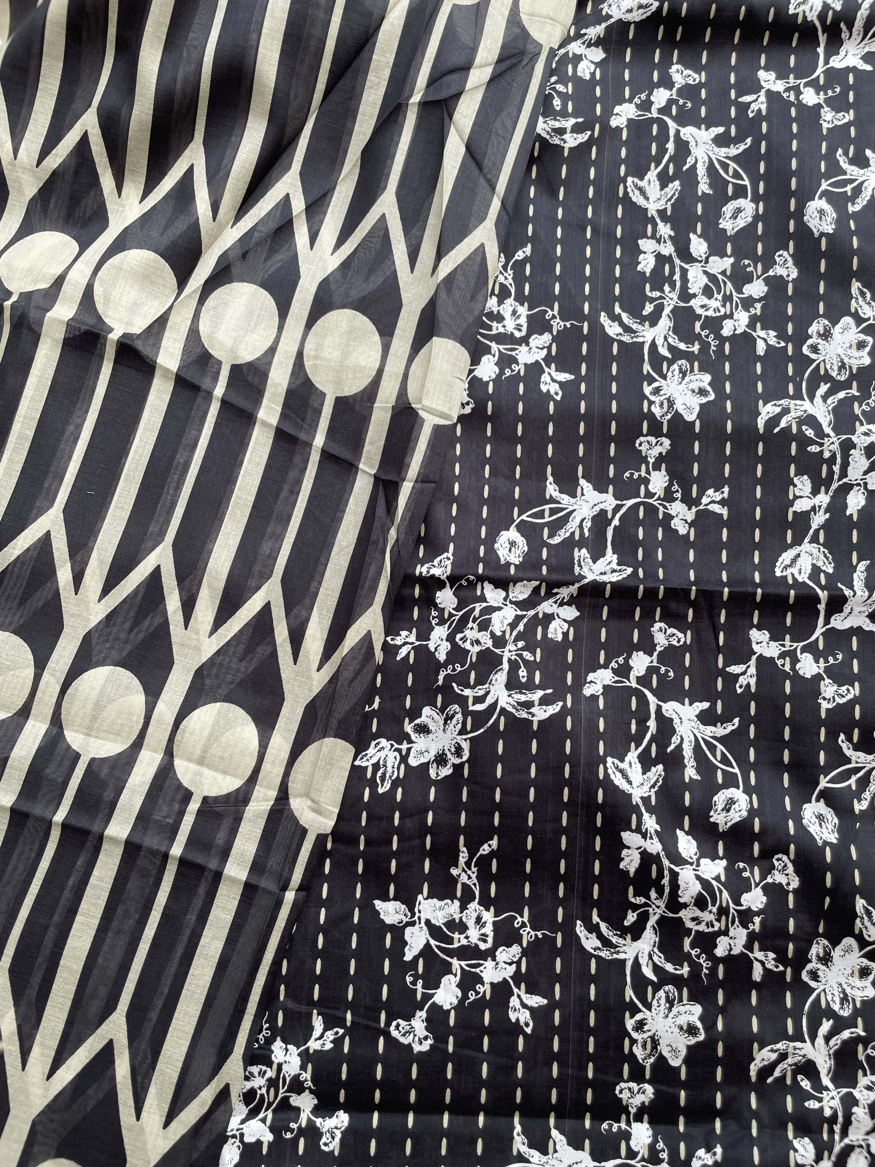 All over printed lawn 3pc