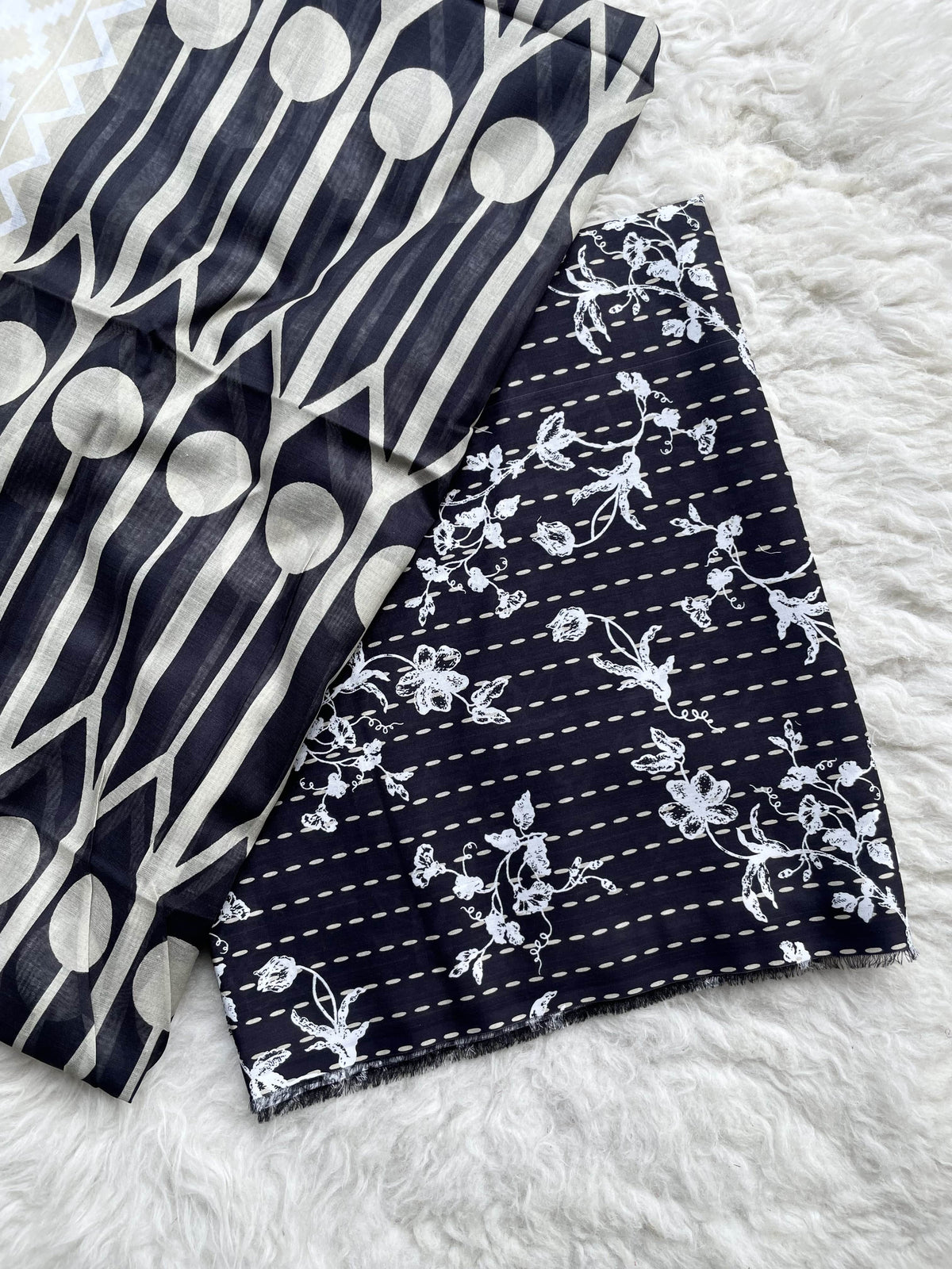 All over printed lawn 3pc