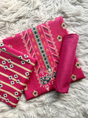 Printed khaddar 3pc