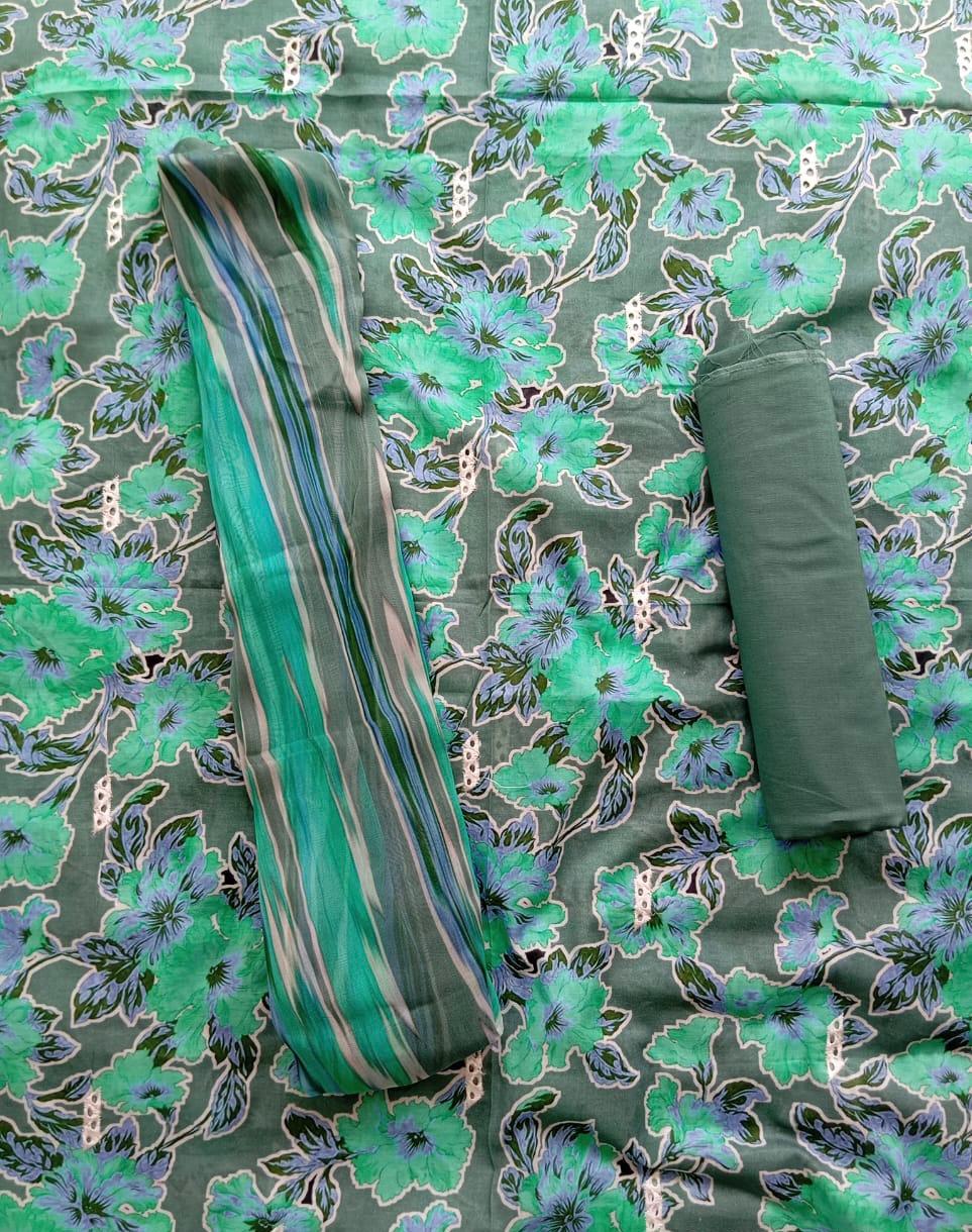Chikankari Printed Lawn 3pc