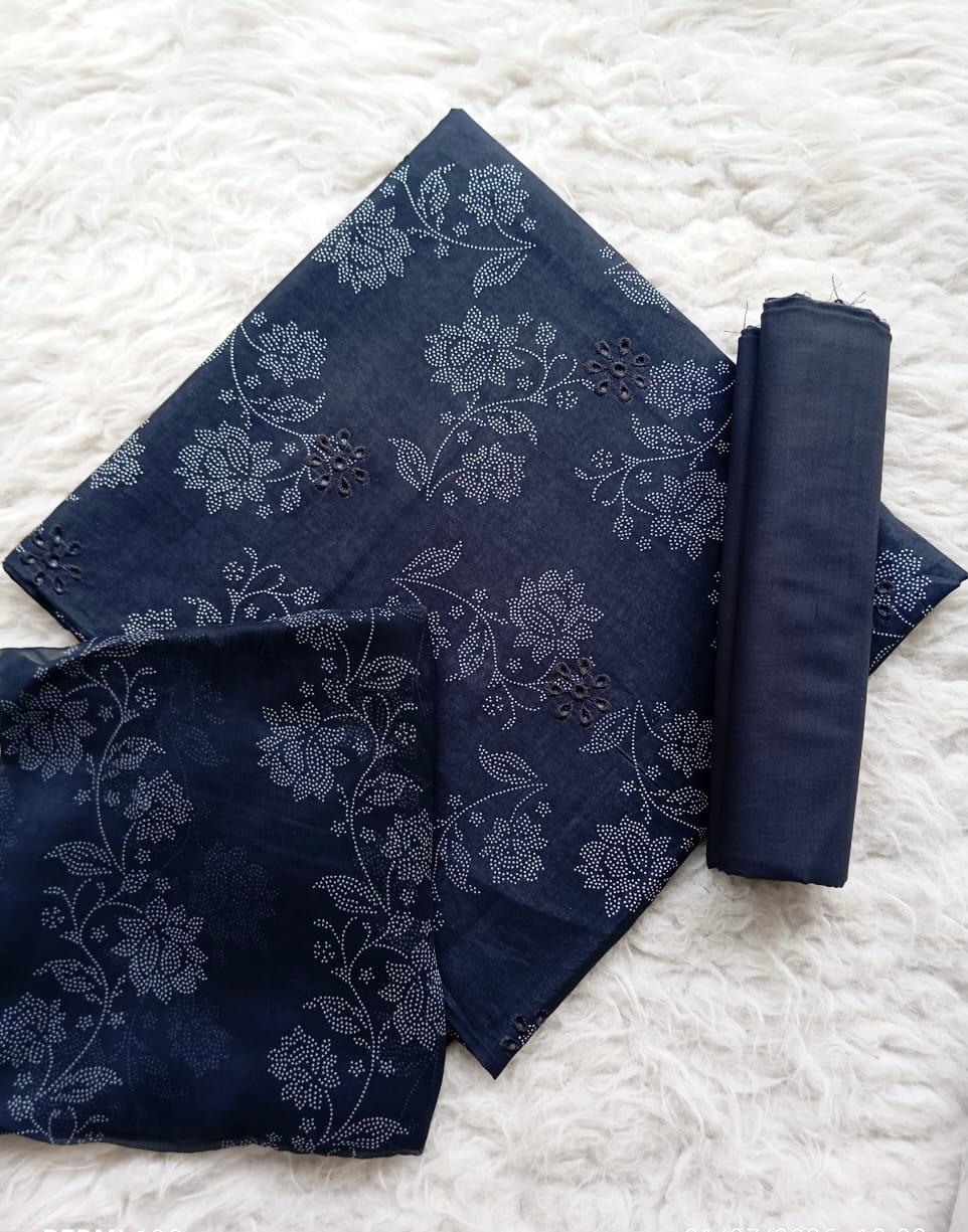 Chikankari Printed Lawn 3pc