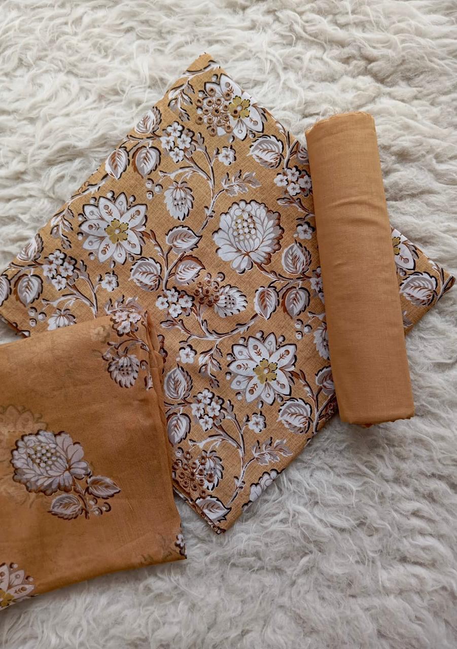 Chikankari Printed Lawn 3pc