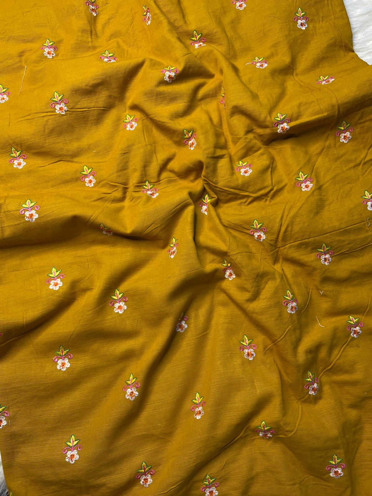 Floral Embroidered khaddar shirt