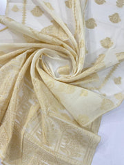 Designer's dyeable jacquard shawl - YLSD03